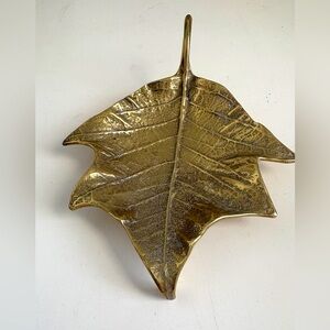 Vintage 1948 Virginia Mining Co. 
Brass Poinsettia Leaf